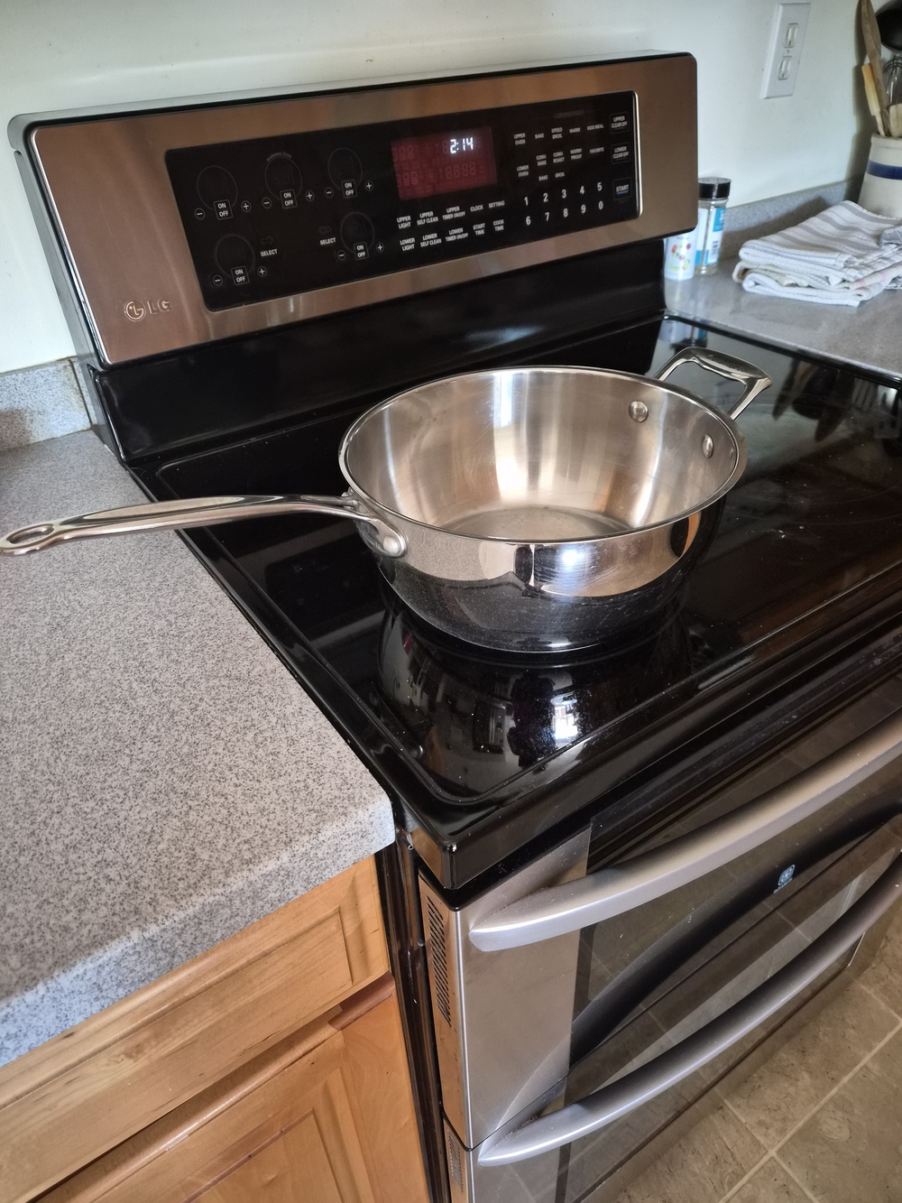 Stainless Steel Sauté Pan with Helper Handle - Silver